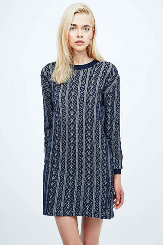 Libertine-Libertine Drop Turtleneck  Sweatshirt in Grey